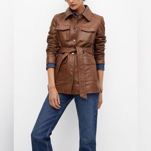 Mango leather jacket